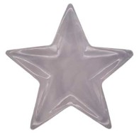 4 Inch Star Offering Plate in Pink Calcite