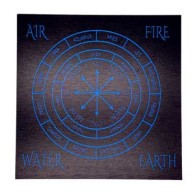 8"x8" Blue Zodiac Pendulum Board for Divination