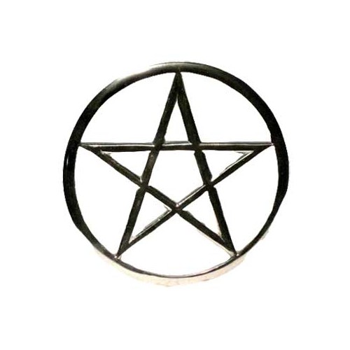 Cut-Out Pentagram Altar Tile 5.75"