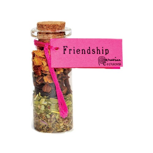 Friendship Pocket Spell Bottle - Magical Herbs