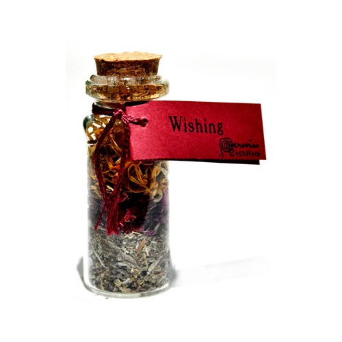 Wishing Pocket Spell Bottle - Magical Herb Blend