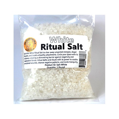 Sal Ritual Blanca de 1 Libra para Limpiar