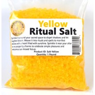 1 Lb Yellow Ritual Salt for Prosperity