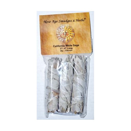 Set of 3 White Sage Smudge Sticks