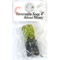 Varita de Smudge Reversible de 4\" para Atraer Dinero