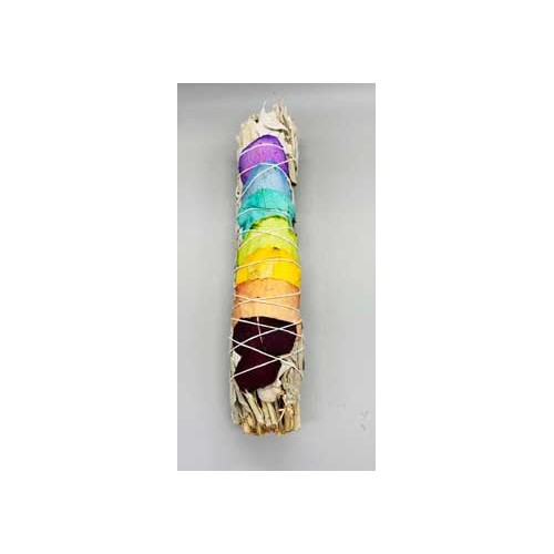 9" Chakra Sage Smudge Stick for Cleansing