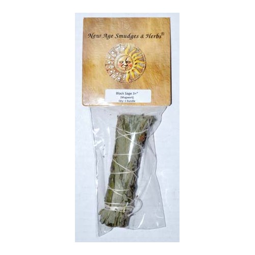 4" Black Sage Smudge Stick for Spiritual Cleansing