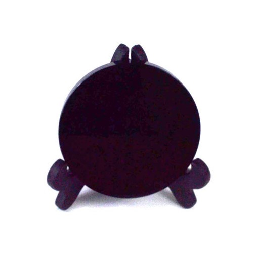 8cm Black Obsidian Scrying Mirror with Stand