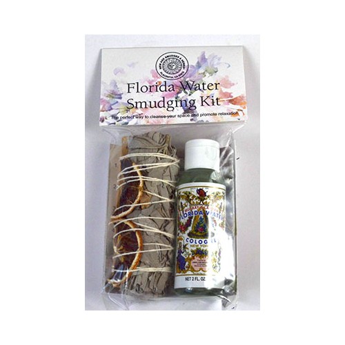 Kit de Smudging con Agua de Florida para Limpiar