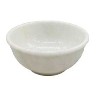 White Marble Scrying Bowl 4" for Divination