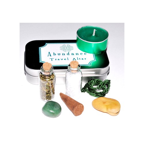 Kit de Altar de Viaje de Abundancia Portátil