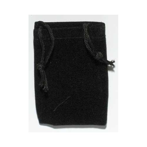 Black Velveteen Pouch for Protection and Storage