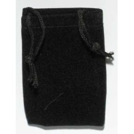 Black Velveteen Pouch for Protection and Storage