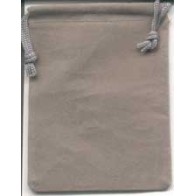 Bolsa de Terciopelo Gris