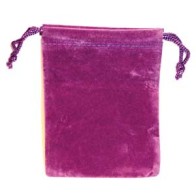 Bolsa de Terciopelo Morado Místico para Hechizos