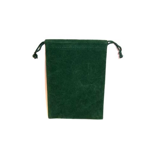 Green Velveteen Pouch for Charms and Crystals