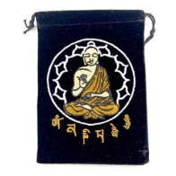 Set of 10 Buddha Black Velveteen Bags