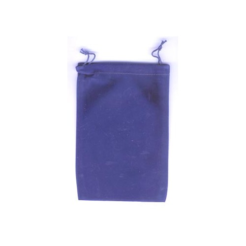 Blue Velveteen Storage Bag for Crystals and Charms