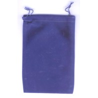 Blue Velveteen Storage Bag for Crystals and Charms