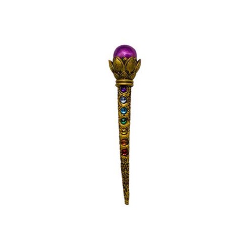 8 1/2" Ball & Chakra Stones Wand