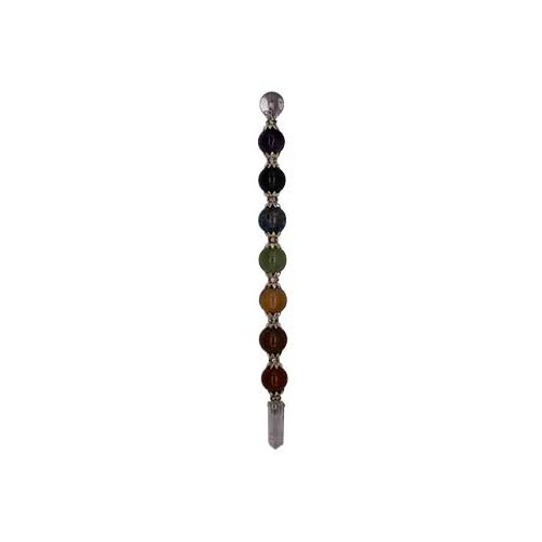 8.5" 7 Chakra Ball Wand for Energy Work