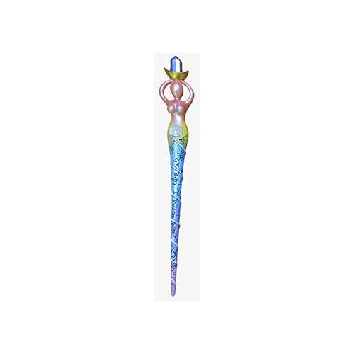 13 1/2" Spiral Goddess Wand Magical Tool