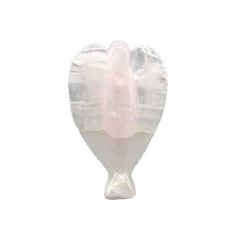 6 Inch Pink Calcite Angel Figurine