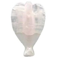 6 Inch Pink Calcite Angel Figurine