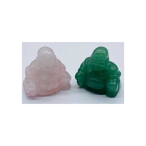 Set of 2 Healing Crystal Buddha