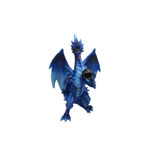 Figurita de Dragón Azul de 7.5 Pulgadas para Decoración