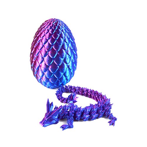 3D Printed Purple Dragon Egg - Perfect Collectible