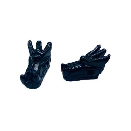 Dragon's Head Obsidian Set of 2