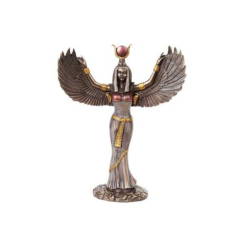 Elegant Egyptian Isis Figurine with Wings