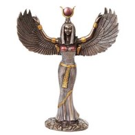 Elegant Egyptian Isis Figurine with Wings