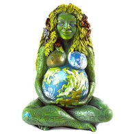 Millennial Gaia Goddess Sculpture for Spiritual Growth