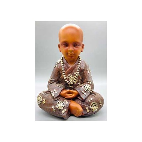 8.5" Serene Monk Statue