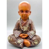 8.5" Serene Monk Statue