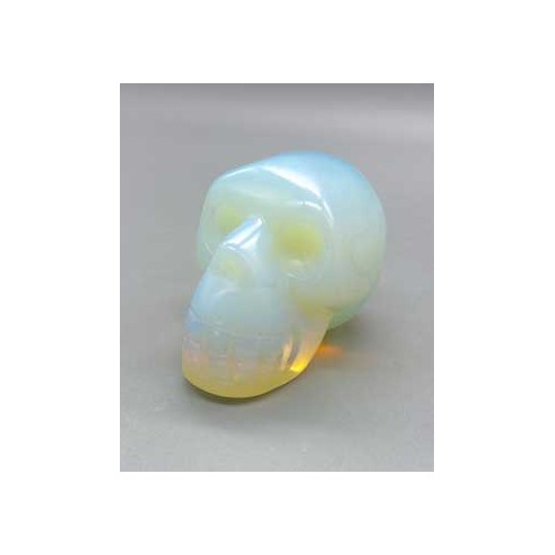 Cráneo de Opalite 2\" - Sanación de Chakras e Intuición