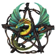 Forest Dragon Pentagram Wall Art