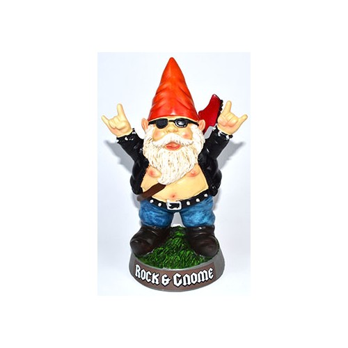 9 1/4" Rock & Gnome Statue for Gardens