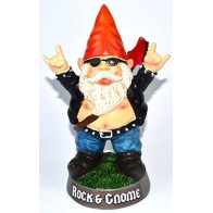 9 1/4" Rock & Gnome Statue for Gardens