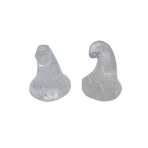 Set of 2 Witch's Hat Quartz Crystals