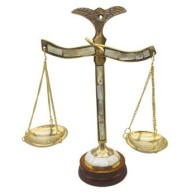 8" Nacar Brass Scale for Balance