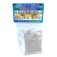 Polvo de Sachet Gato Negro 0.5oz para la Suerte