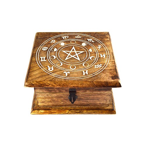 Caja de Almacenamiento de Fase Lunar Zodiacal