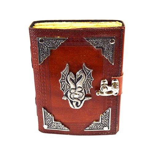 Double Dragon Leather Journal for Mystical Notes