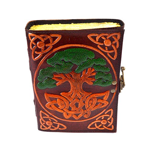 Tree of Life Leather Journal for Creative Thoughts