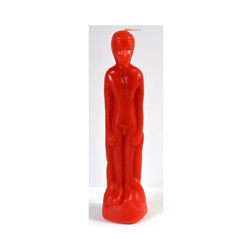 8 Inch Red Male Figure Candle for Rituals