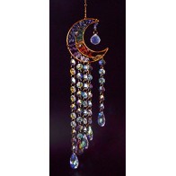 21 Inch Gemstone and Moon Sun Catcher