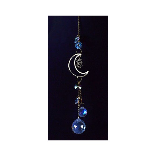 12 Inch Crescent Moon Eye Sun Catcher